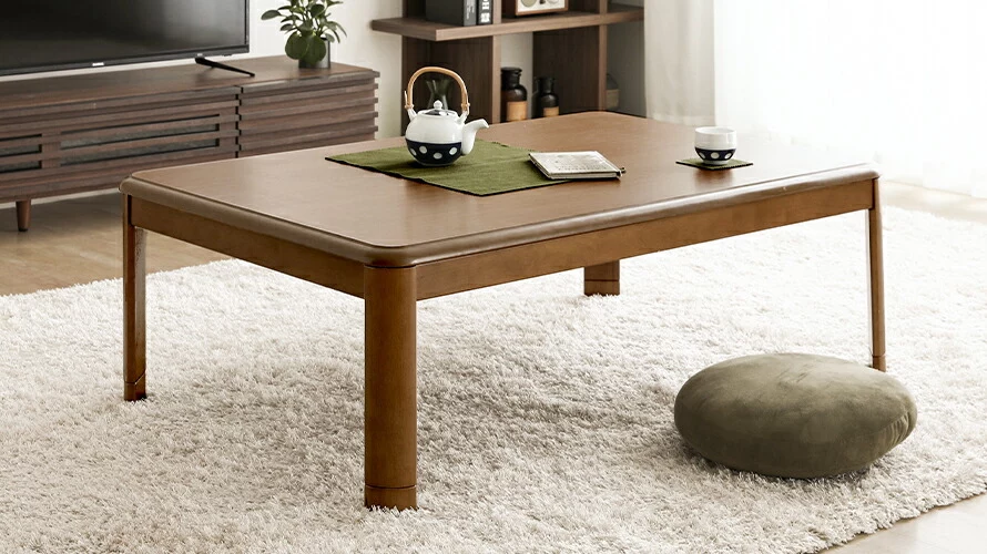 幅120cm 石英管ヒーター 長方形 こたつテーブル｜モダンデコ公式