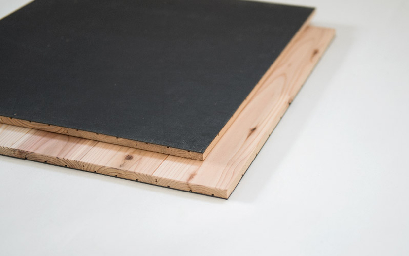 ユカハリ・タイル すぎ 無塗装 ｜ 西粟倉森の学校