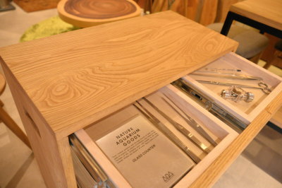 無垢オーダーアクアキャビネット/水槽台 Cube a Stump (up!!) - 無垢