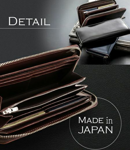 ラウンドファスナー長財布｜ホーウィンシェルコードバン｜革財布・革長