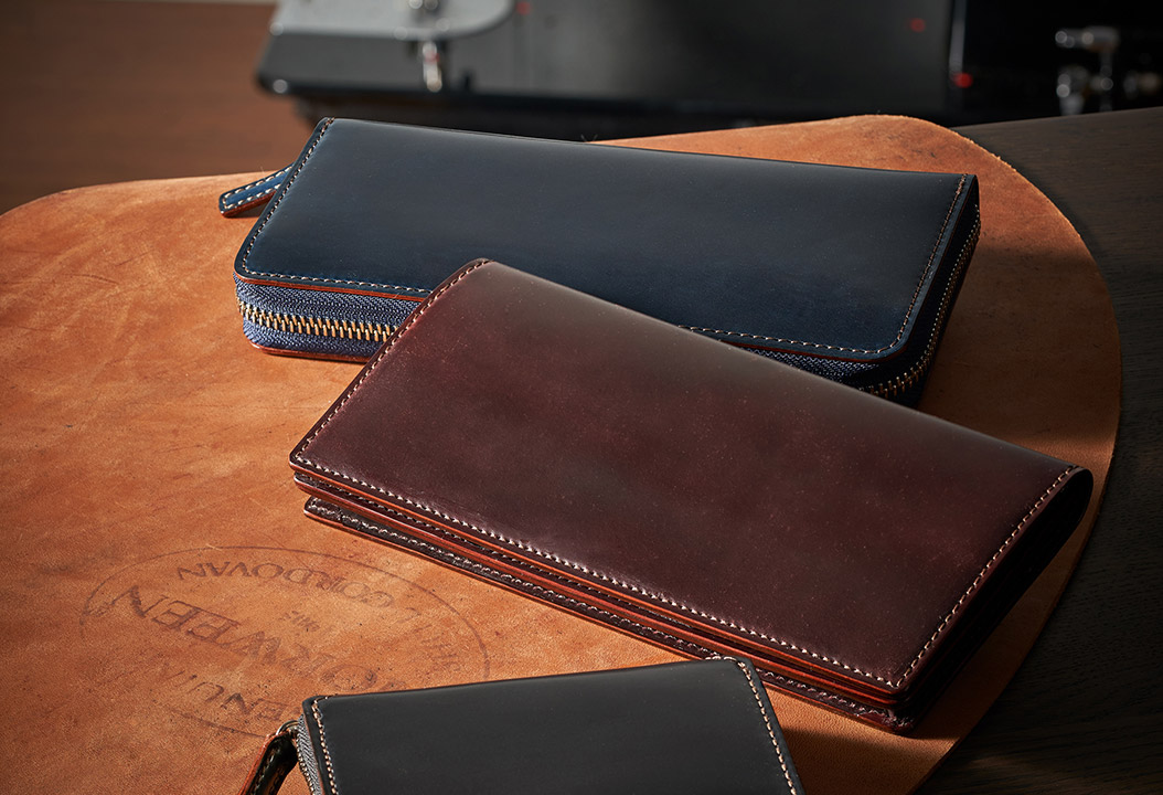 ラウンドファスナー長財布｜ホーウィンシェルコードバン｜革財布・革長