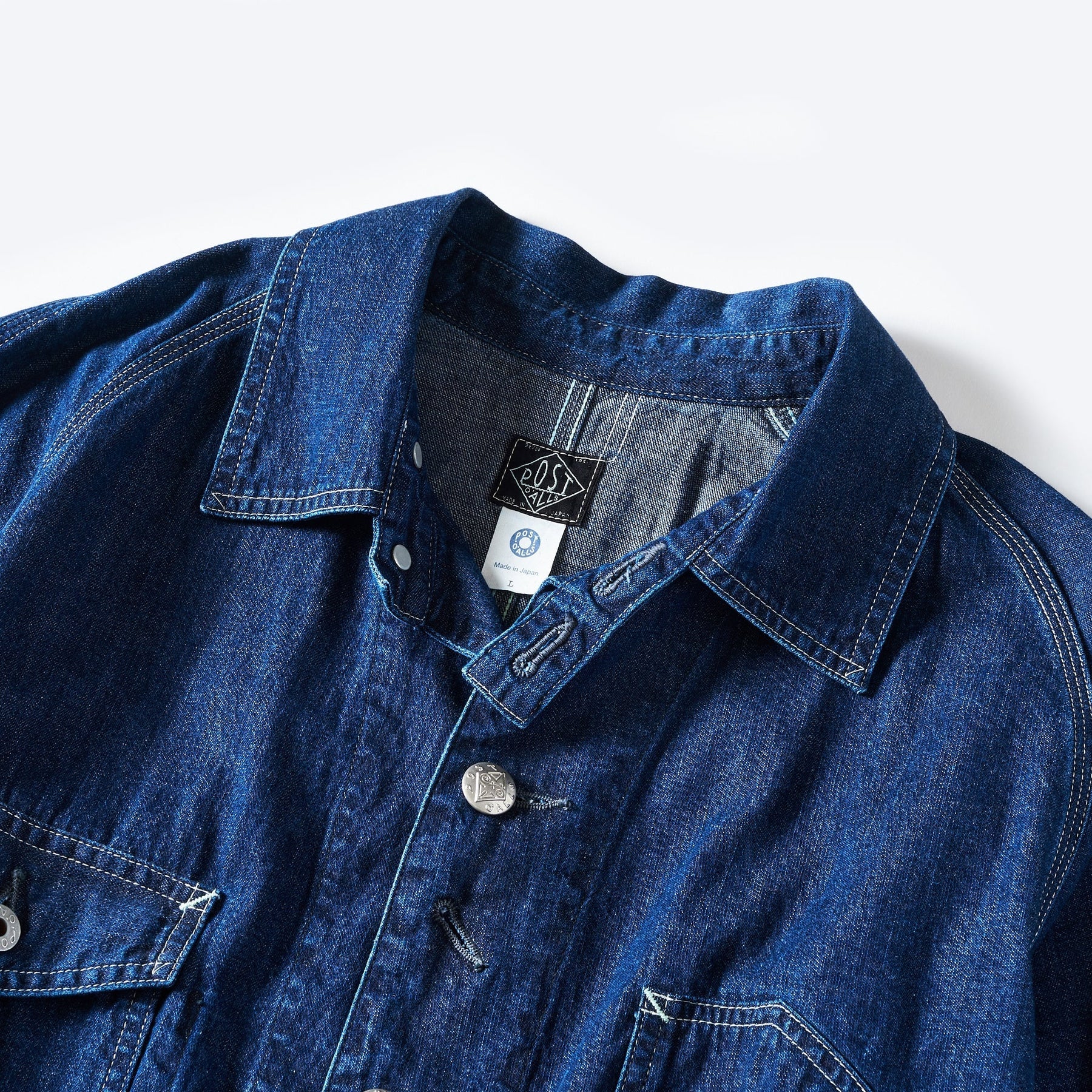 Post OverAlls - Engineer's Jacket - Deep Washed Indigo - SS24