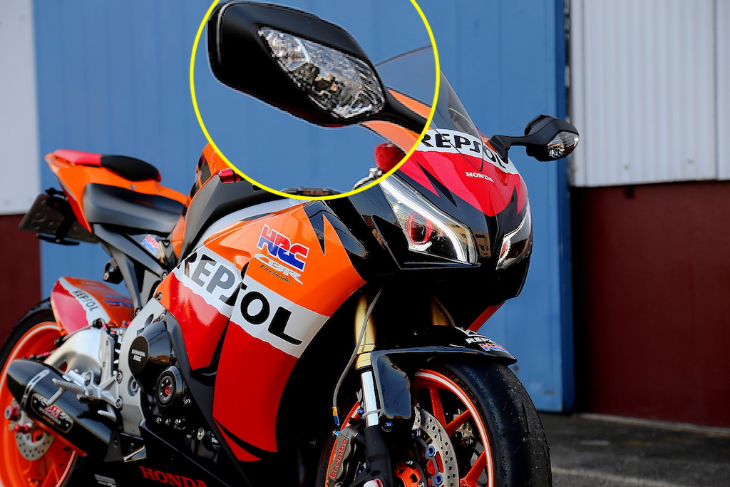 CBR1000RRウィンカーのミミック(ミラー)バルブカスタム記録 | MOTO-ACE