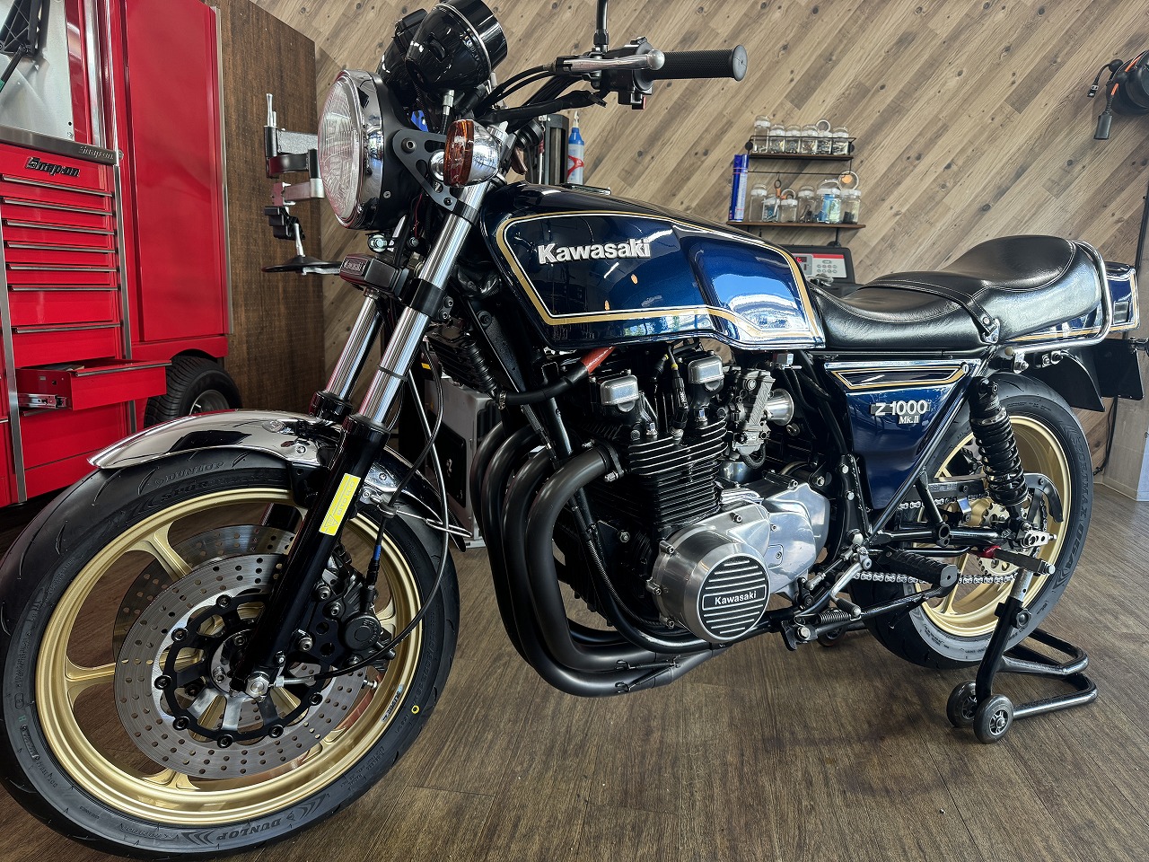 kawasaki Z1000Mk.Ⅱ(マーク2) DUNLOP Q5Aにタイヤ交換 | MOTO HASSY