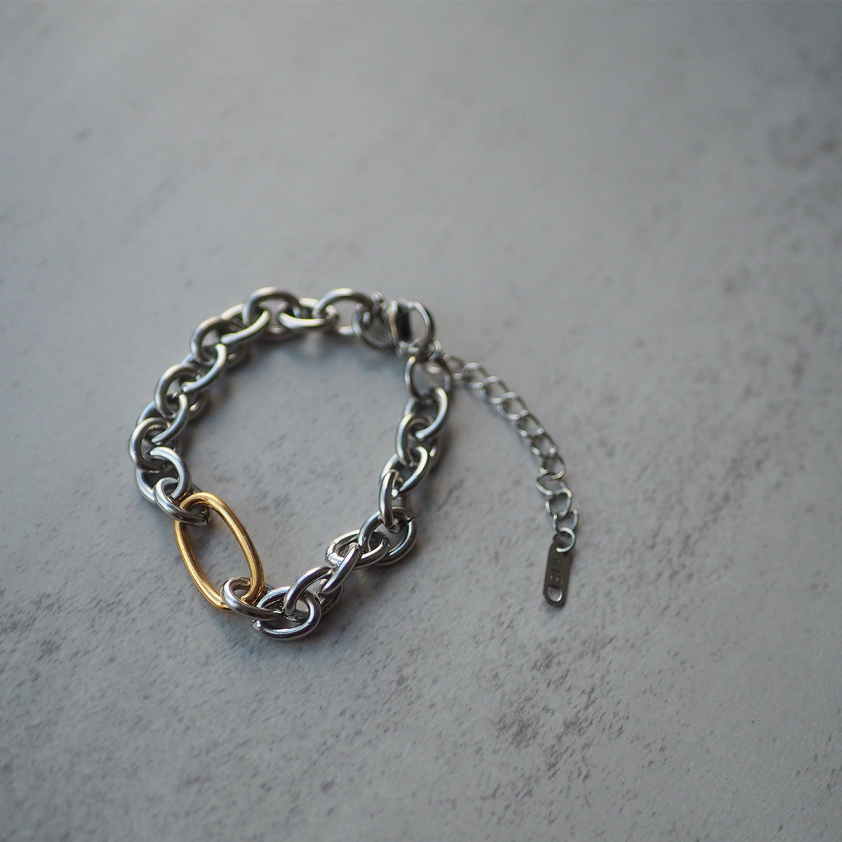 316L バイカラーチェーンブレスレット