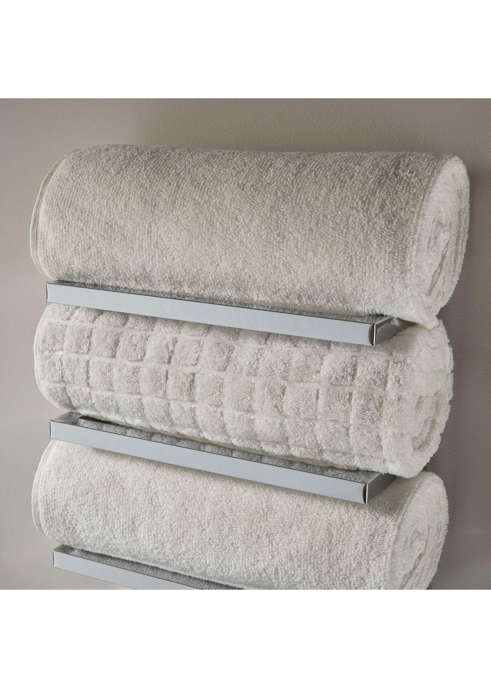 Lloyd Pascal 5 Tier Towel Rack Chrome - Matalan