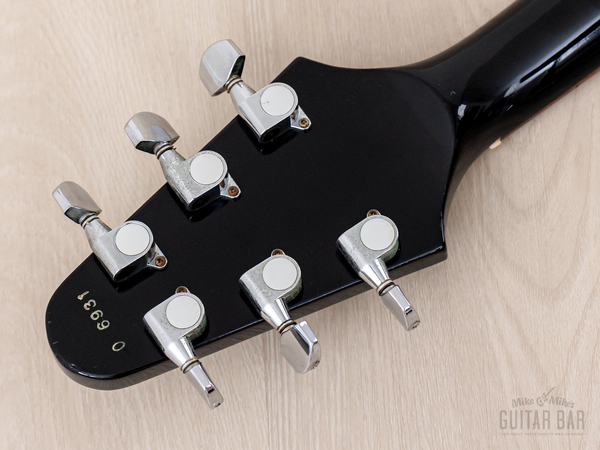 1990 Greco FV-650 Flying V Vintage Guitar Black, Japan Fujigen