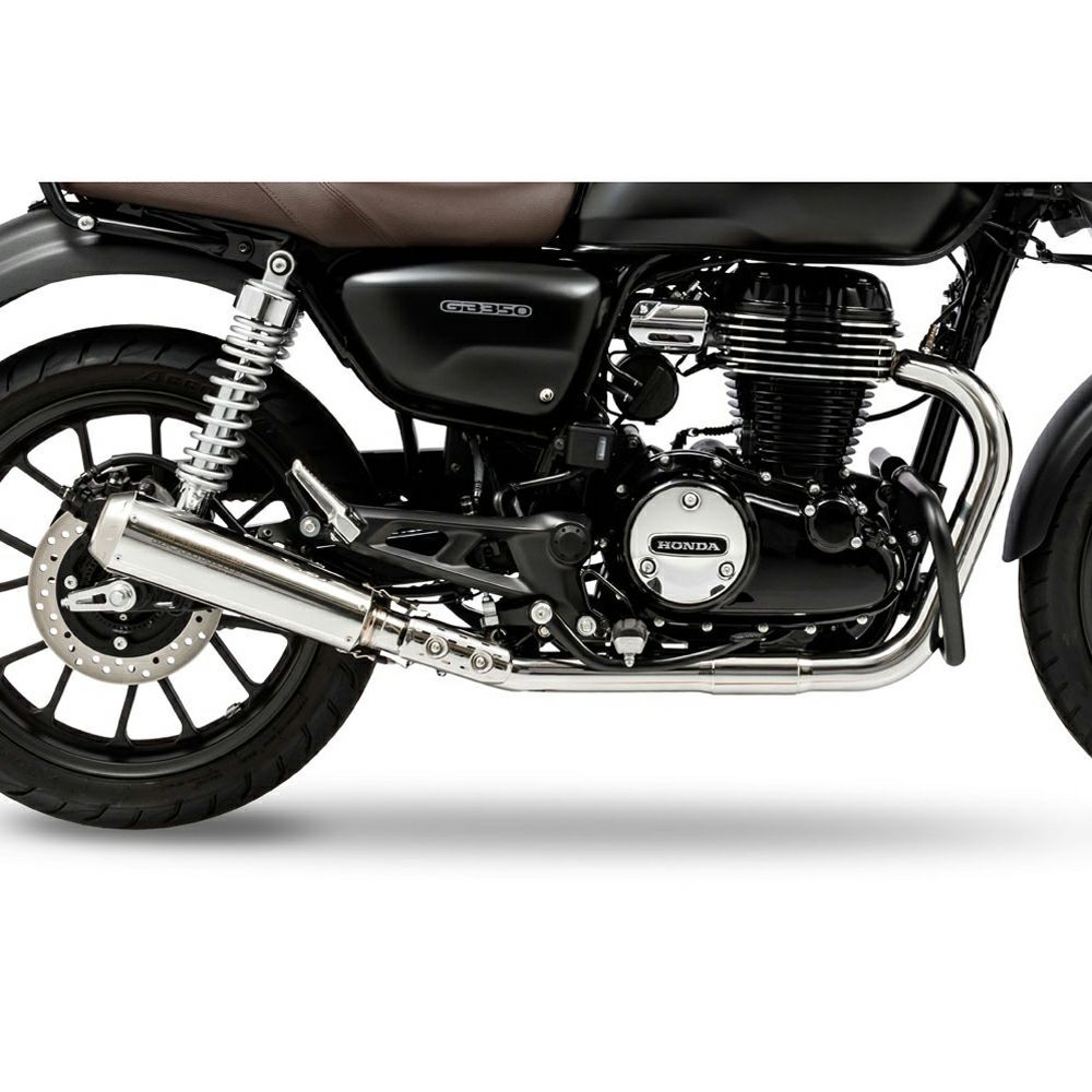 ホンダ GB350 BRS フロントエキゾーストパイプ シルバー MORIWAKI