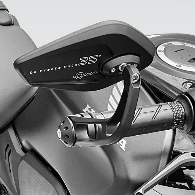 CB650R 24- バーエンドミラー REVENGE SS ブラック Eマーク付き DPM