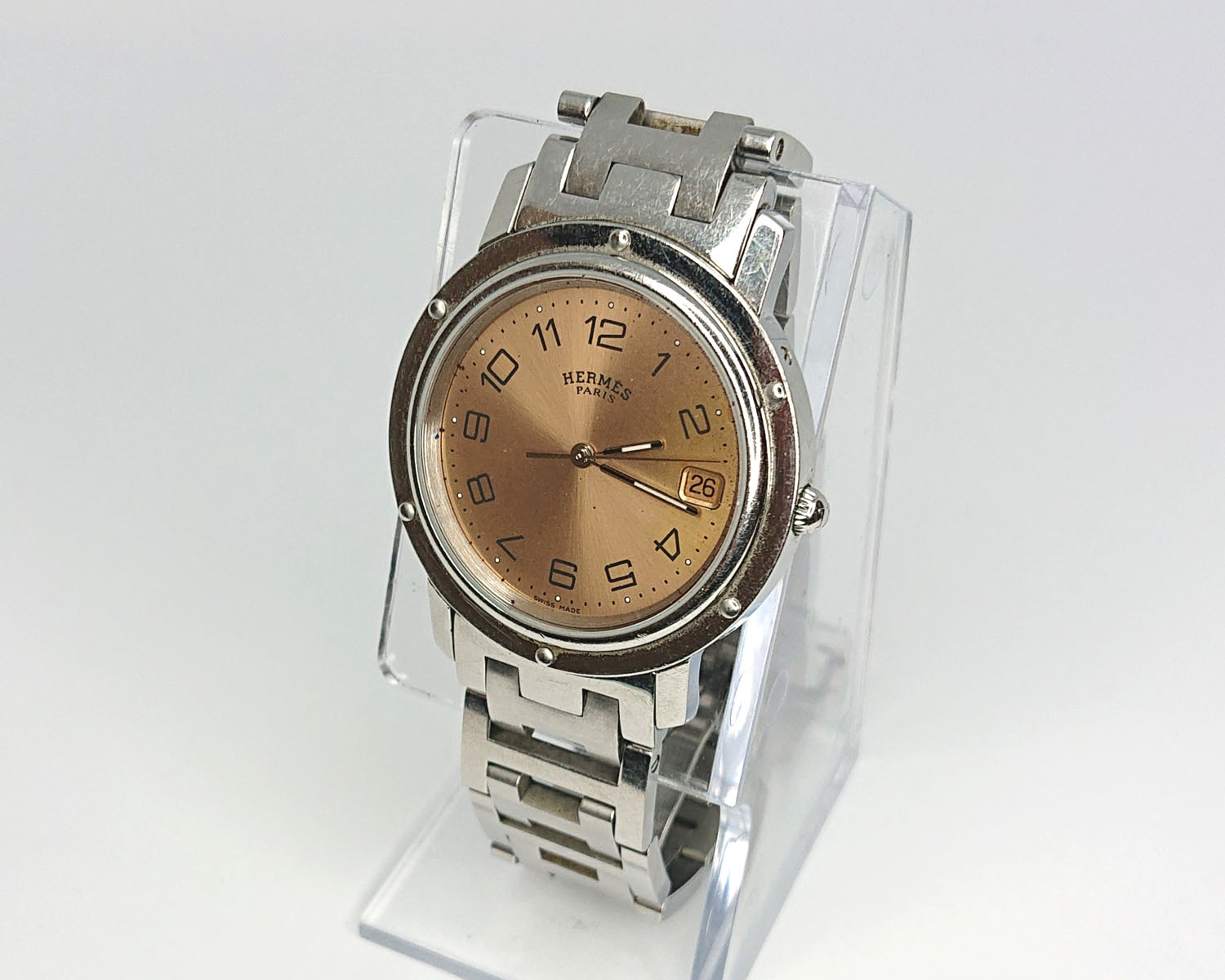 HERMES エルメス クリッパー CL6.710の電池交換