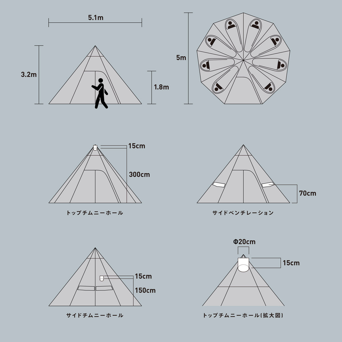 ストーブテント ノナ T/C / StoveTent Nona T/C