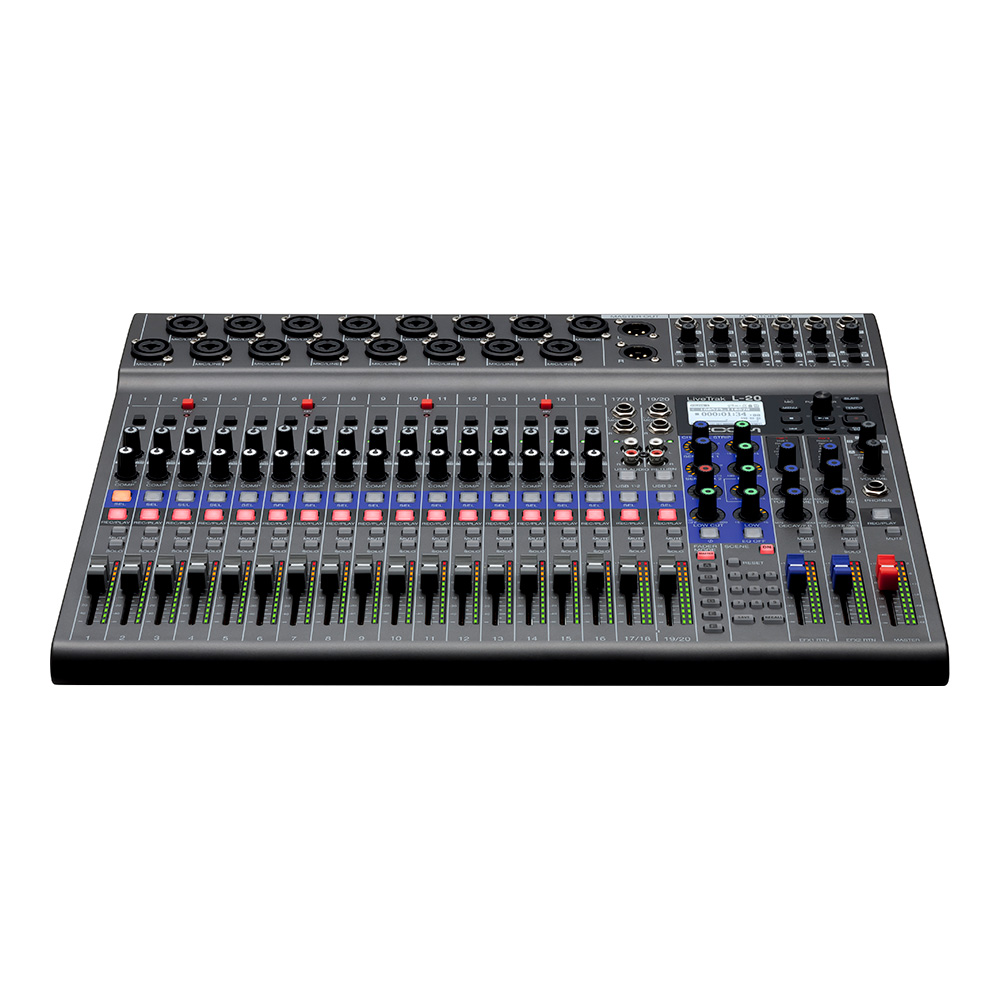 ZOOM LiveTrak L-20 Digital Mixer + Recorder｜ミュージックランドKEY