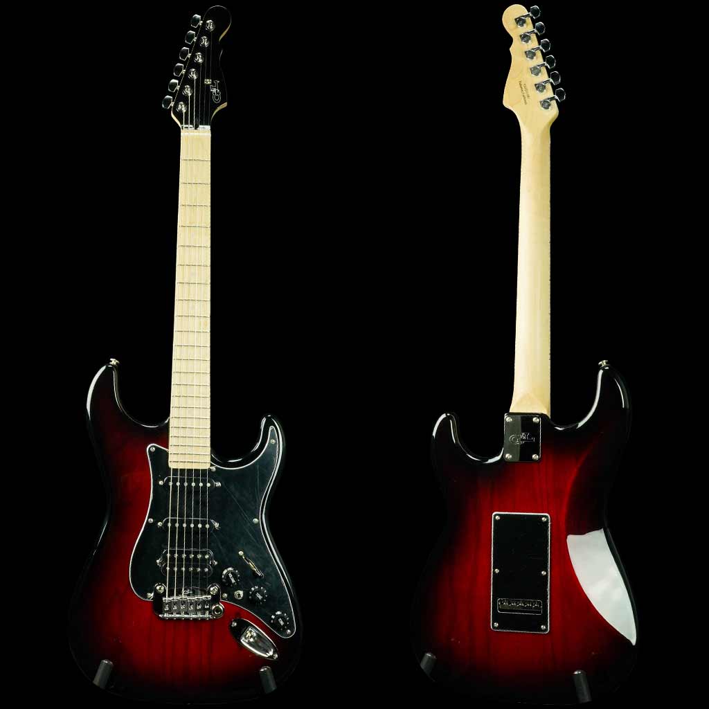 G&L USA Legacy HSS Electric Guitar - Red Burst G&L
