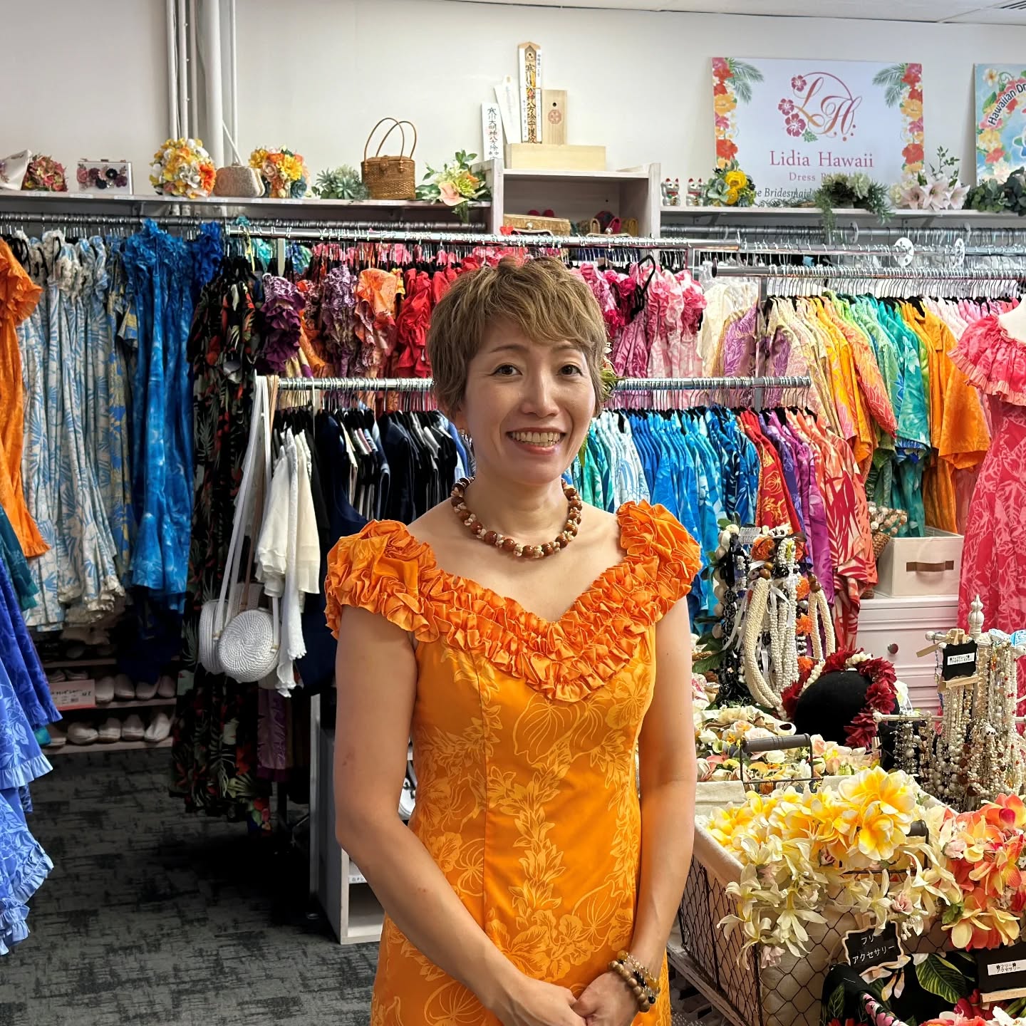 ムームーレインボー | ハワイ結婚式参列 ハワイアンドレス・ムームー