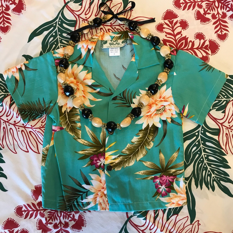 TWO PALMS ハワイアンムームーとシャツセット TWO PALMS ハワイアン