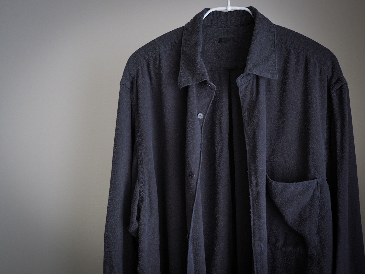 COMOLI シルクネル シャツ | めもぶろ