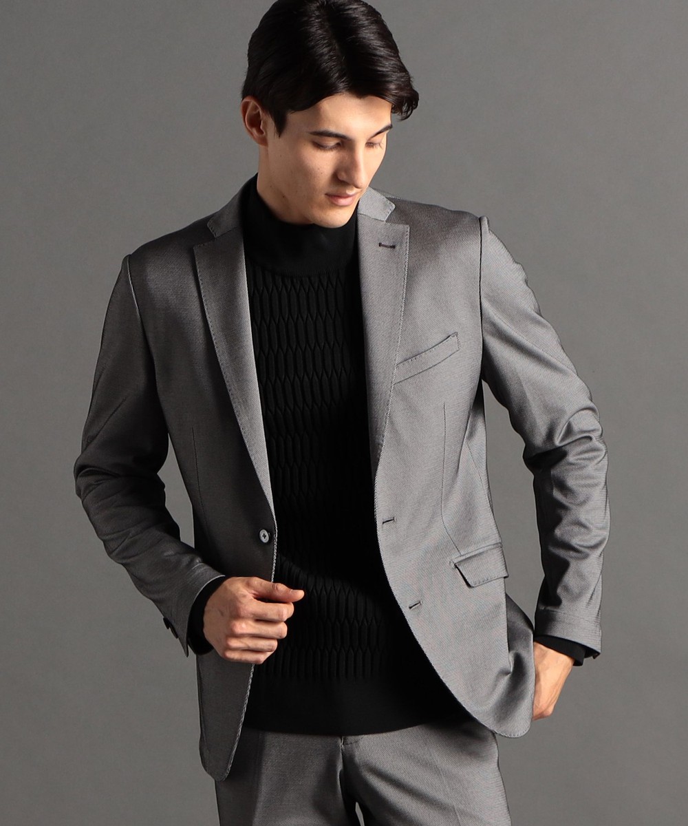 バーズアイジャージー セットアップジャケット｜ジャケット/ブルゾン