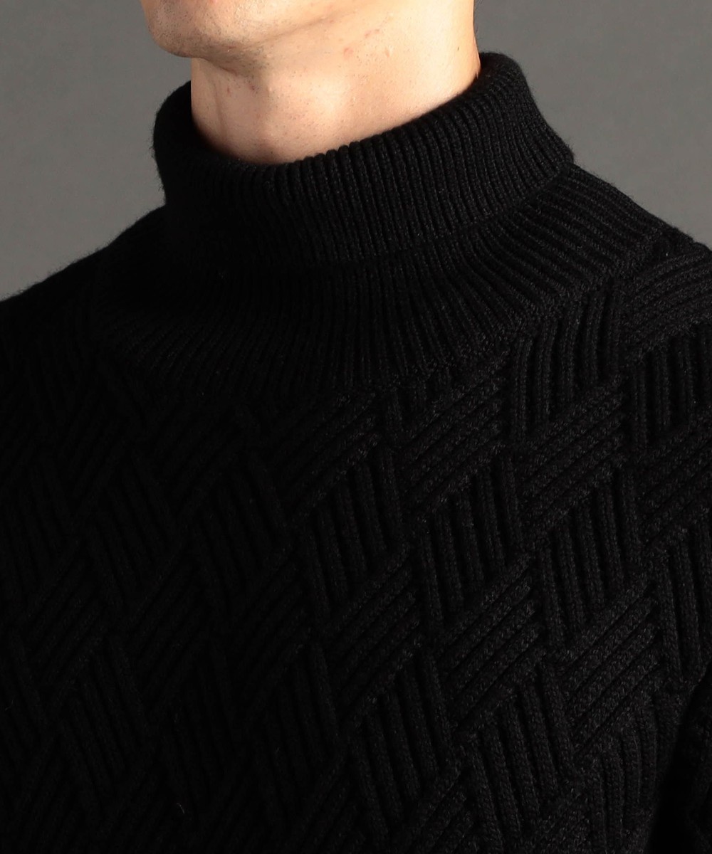 ex/tra】変形畦編み タートルネックニット｜プルオーバー｜ニコル公式