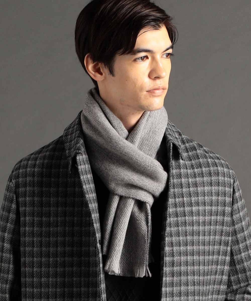 ex/tra】リバーシブル カシミヤマフラー｜ストール/マフラー｜ニコル