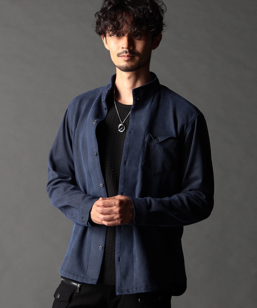 フロッキーペイズリープリントシャツ｜長袖｜ニコル公式通販サイト