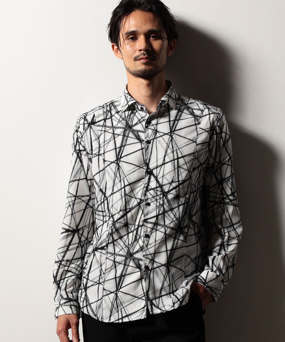 RIELABO】レイズオブライトプリントシャツ(日本製)｜長袖｜ニコル公式