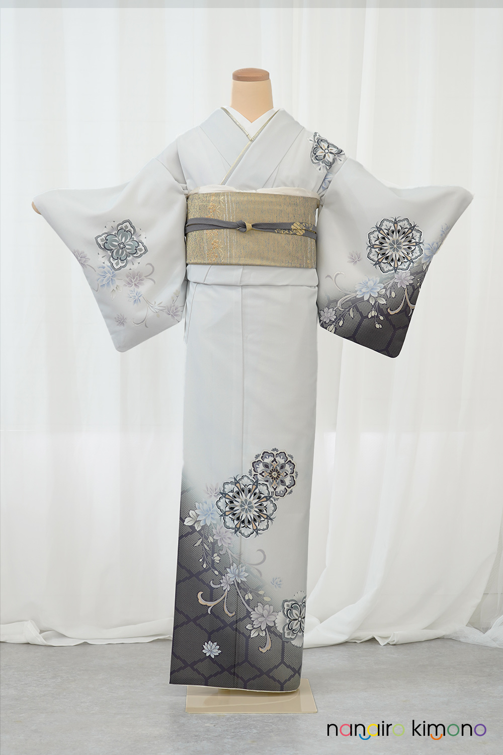ナナイロキモノWEBショップ / 付下げ訪問着フルセット｜白地 相田翔子 H040