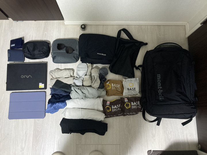 4泊5日出張でも使えたバック【mont-bell トライパック 30】レビュー