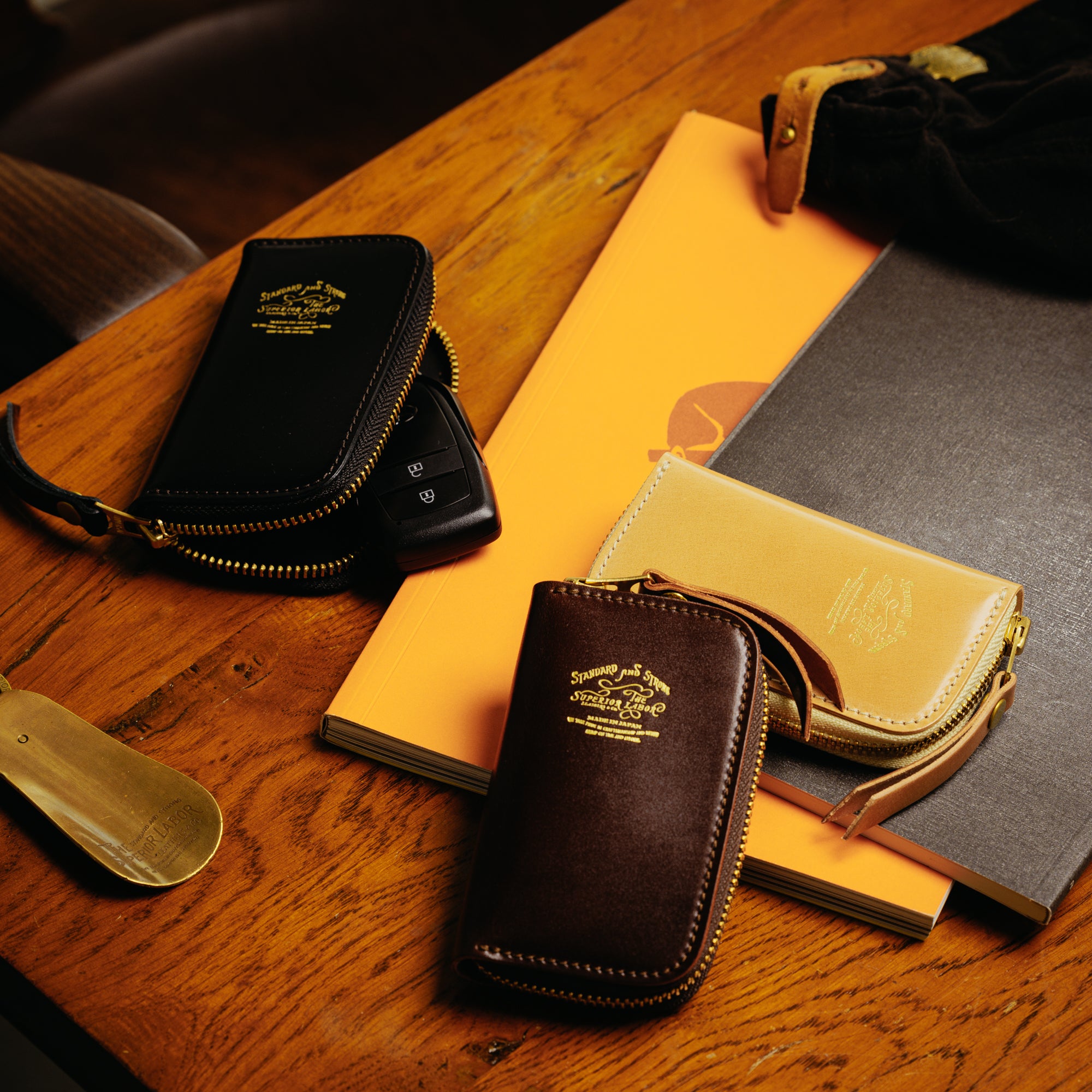 SL0503 cordovan zip key case