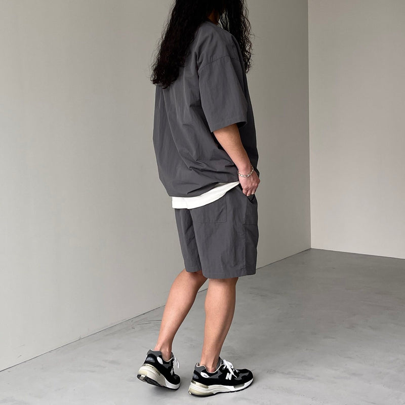 premium nylon setup / charcoal（プレミアムナイロンセットアップ