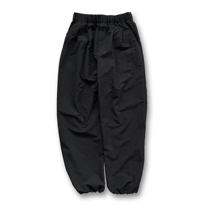 loose silhouette nylon pants / black（ルーズシルエットナイロン