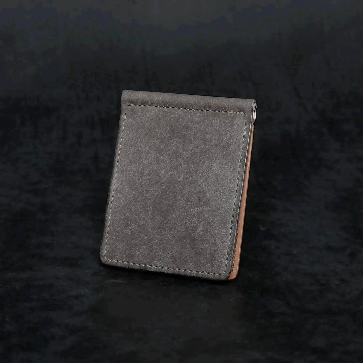 象革財布】 MOTO MC1 エレファント マネークリップ (GRAY)