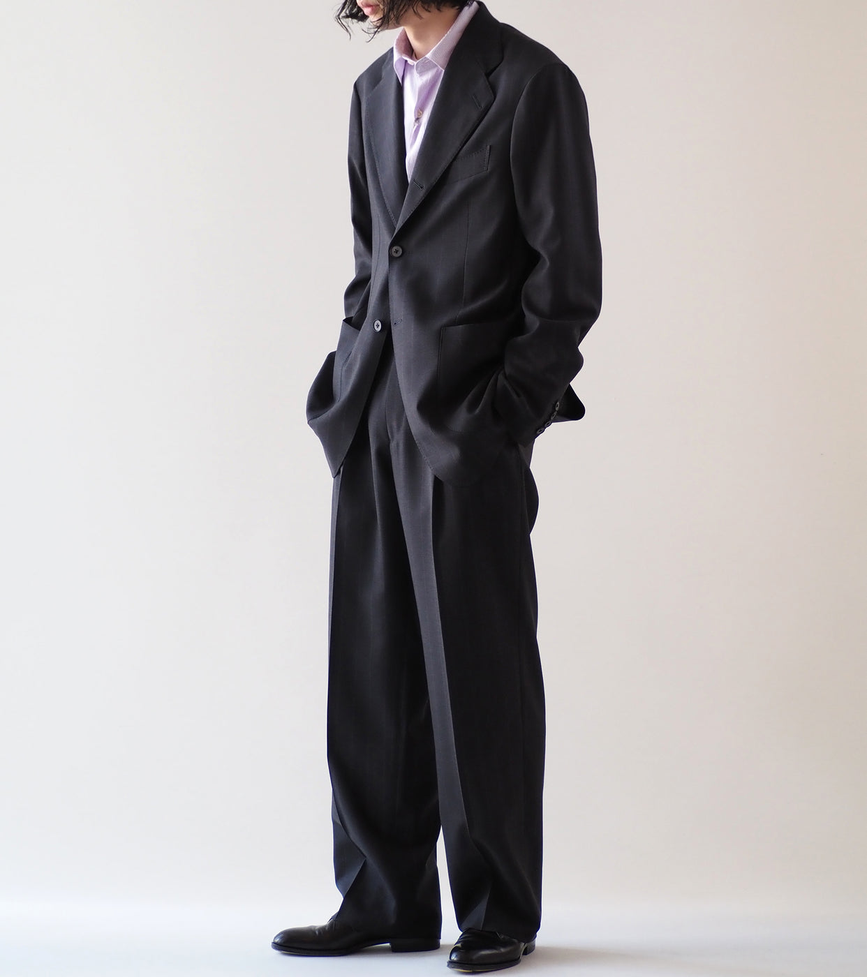 MAATEE＆SONS セット アップ トラウザー2 , charcoal – Navyblue