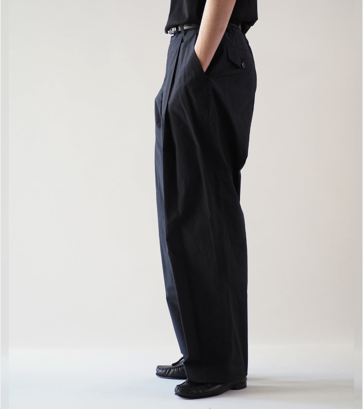 MAATEE＆SONS ミリタリー スラックス, Black – Navyblue