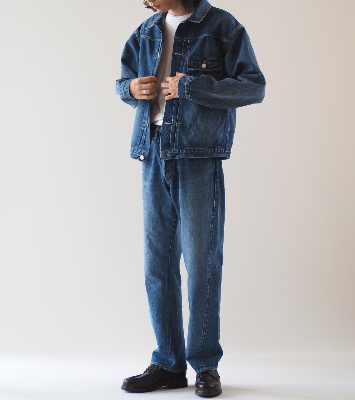 CIOTA 本藍スビン 13.5oz シングルポケット デニムジャケット , Medium