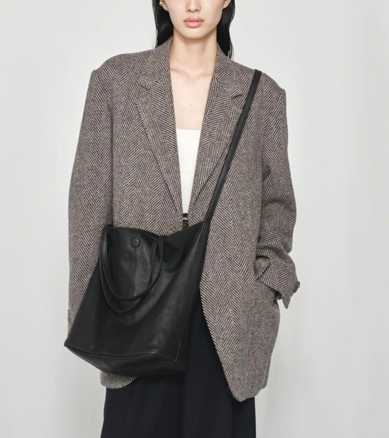 Morphee 3way medium tote : Black – Navyblue