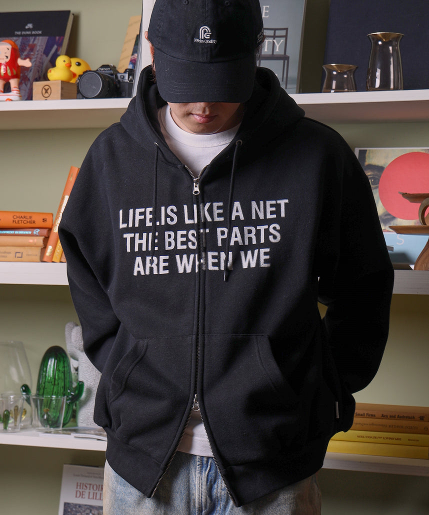 FFEIN(フェイン)】ヘビーウエイトぼかしロゴジップパーカー / パーカー