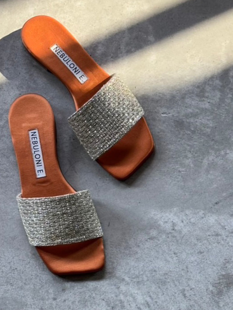グリッターフラットスライドサンダル 7429T/GLAM – NEBULONI E.