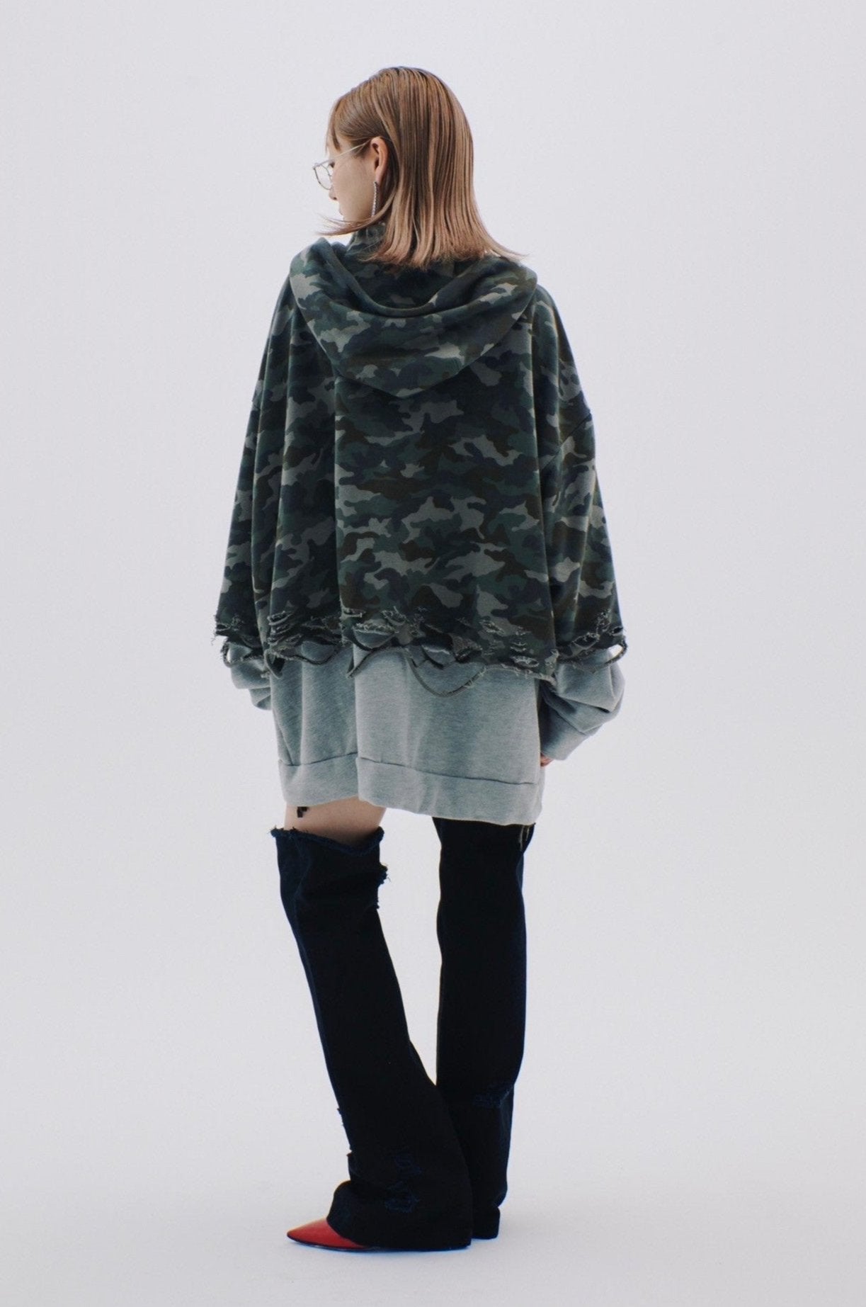 Layered Crush Hoodie(Camo×Gray) – neith.onlinestore