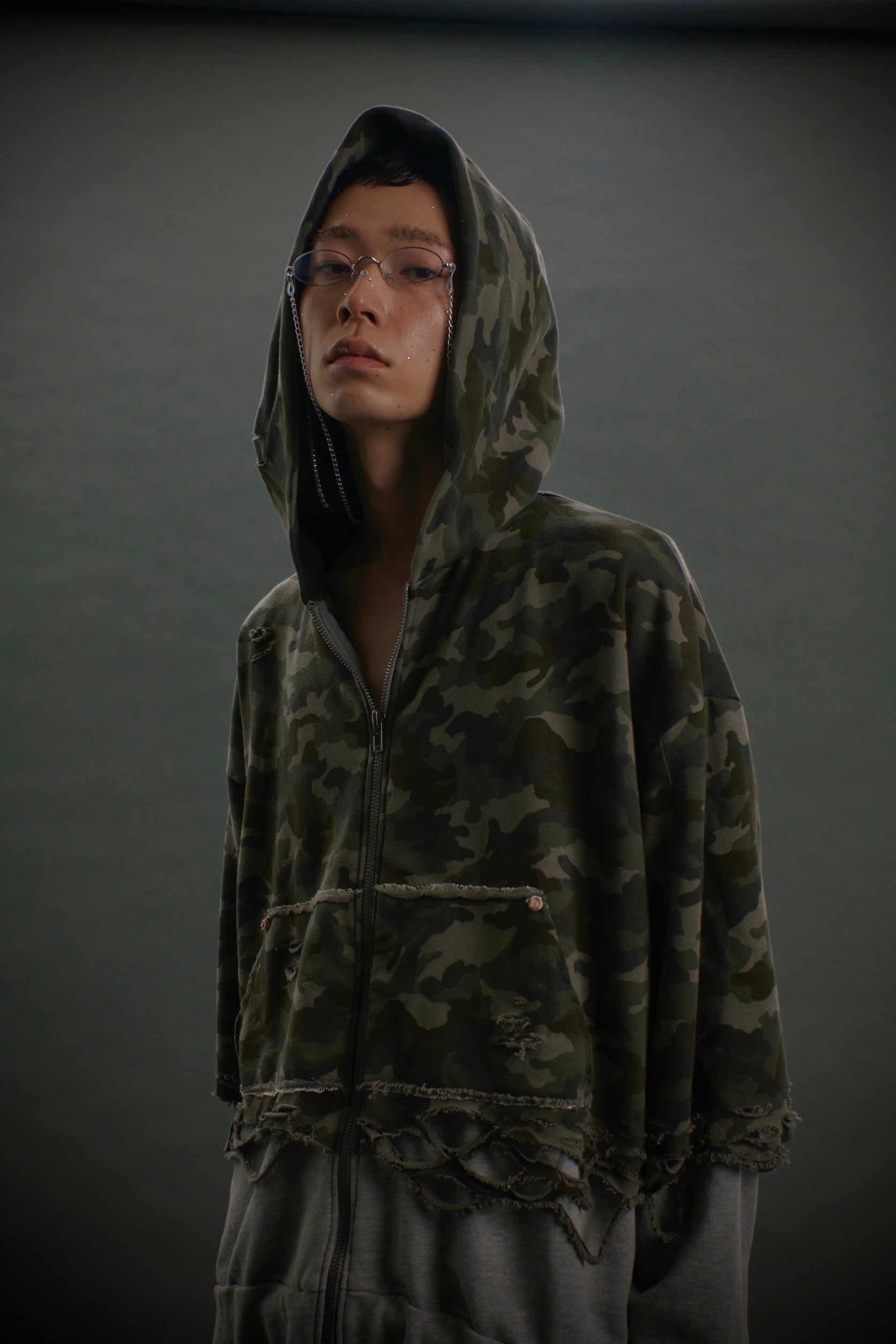 Layered Crush Hoodie(Camo×Gray) – neith.onlinestore