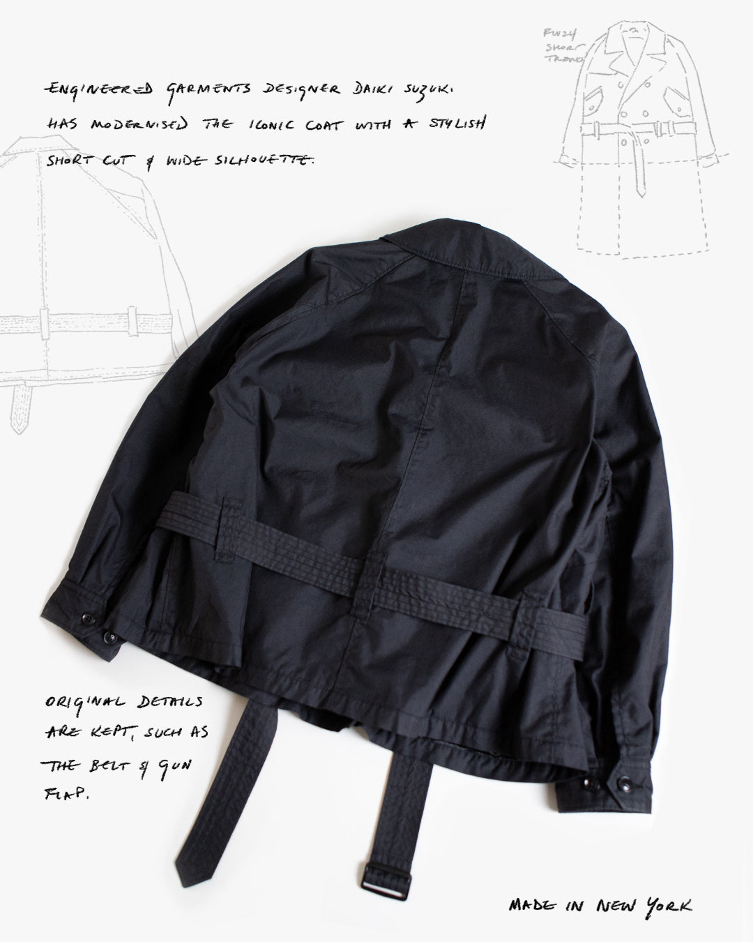 IN FOCUS: Engineered Garments Short Trench Jacket | Nepenthes London