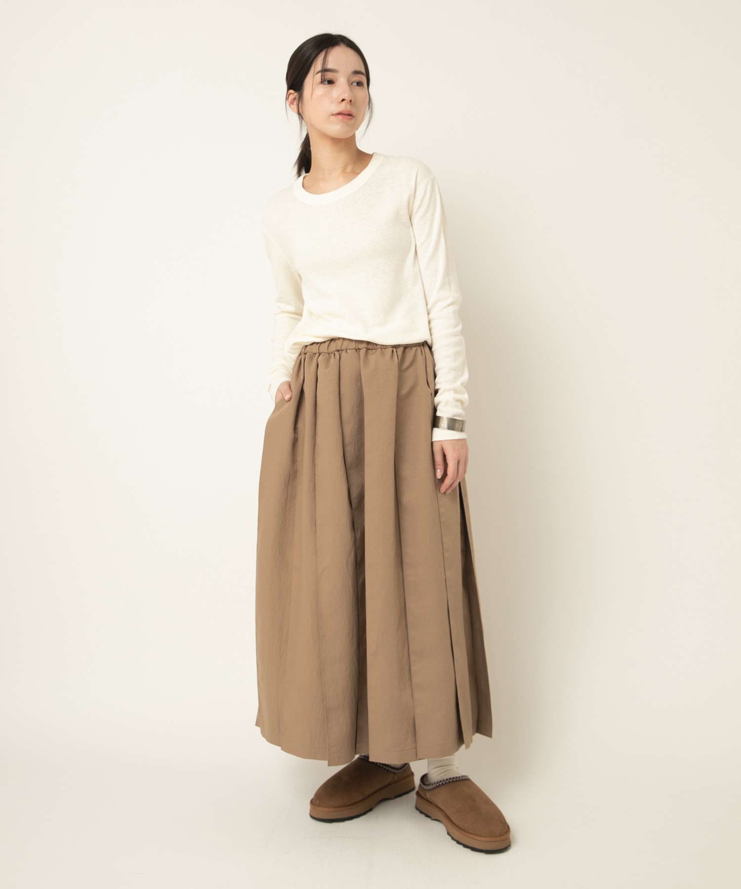 G1094 プリーツスカート(F キャメルベージュ): スカート - RNA ONLINE