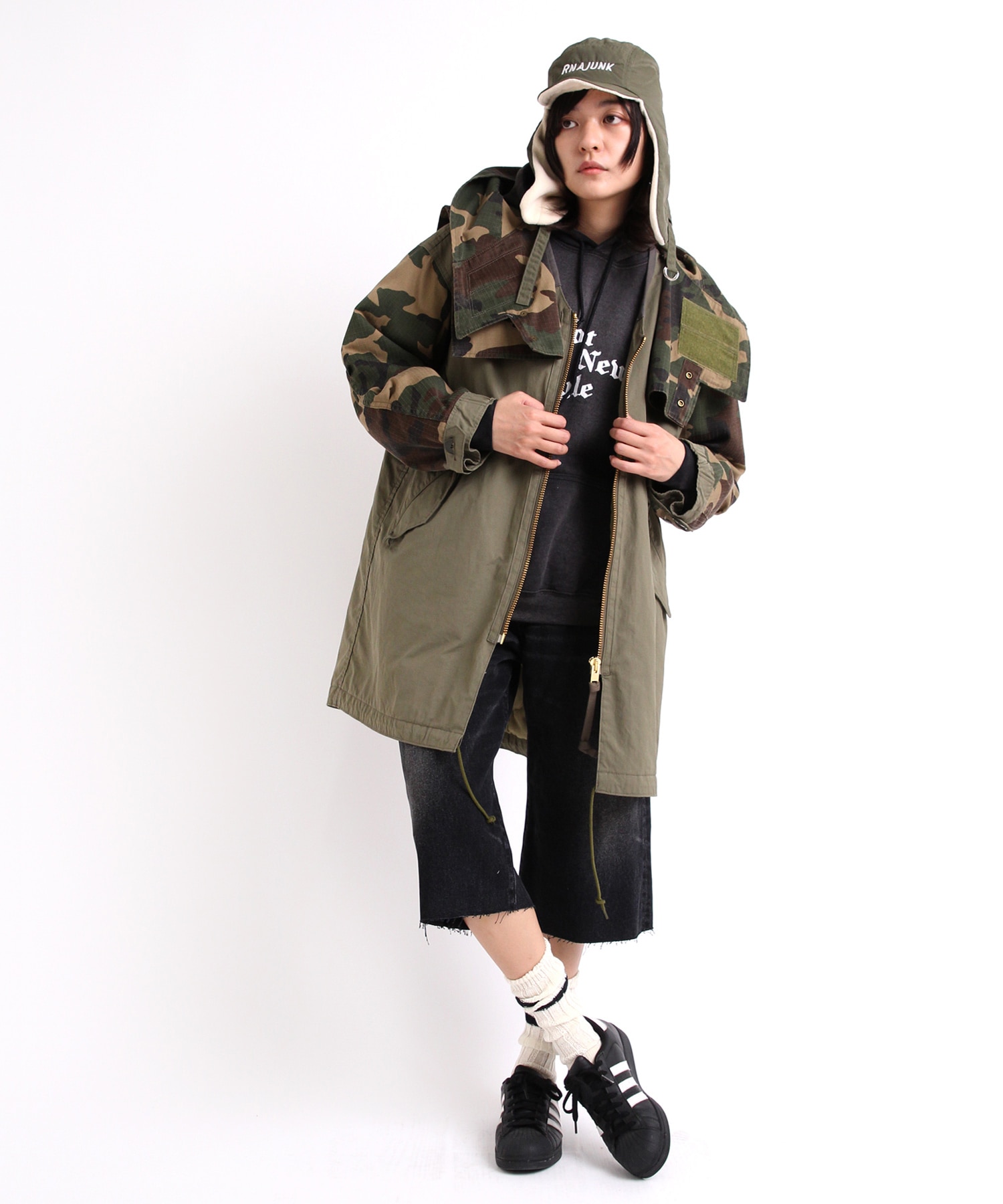 R3999 カットオフルーズパンツ(M ブラック): パンツ - RNA ONLINE