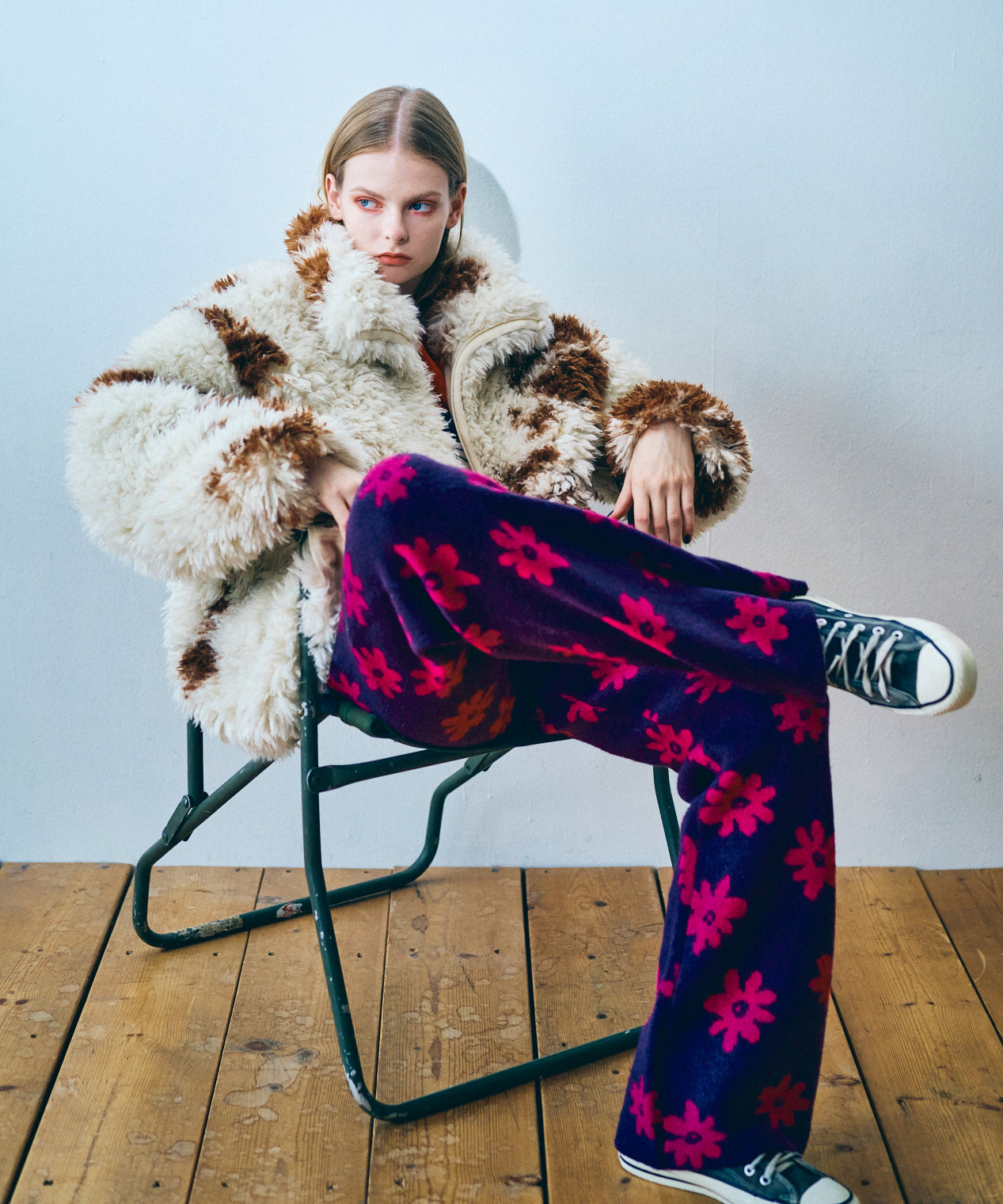 R4291 フラワージャガードパンツ(M ベージュ): パンツ - RNA ONLINE