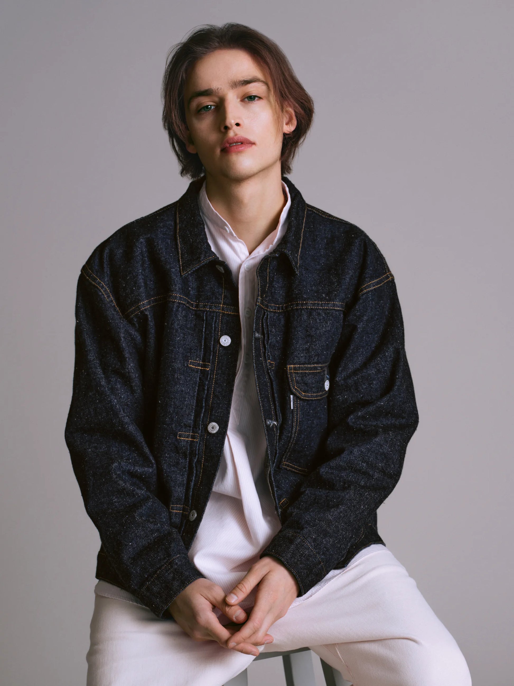 001 T-BACK DENIM JACKET ONE-WASHED – New Manual