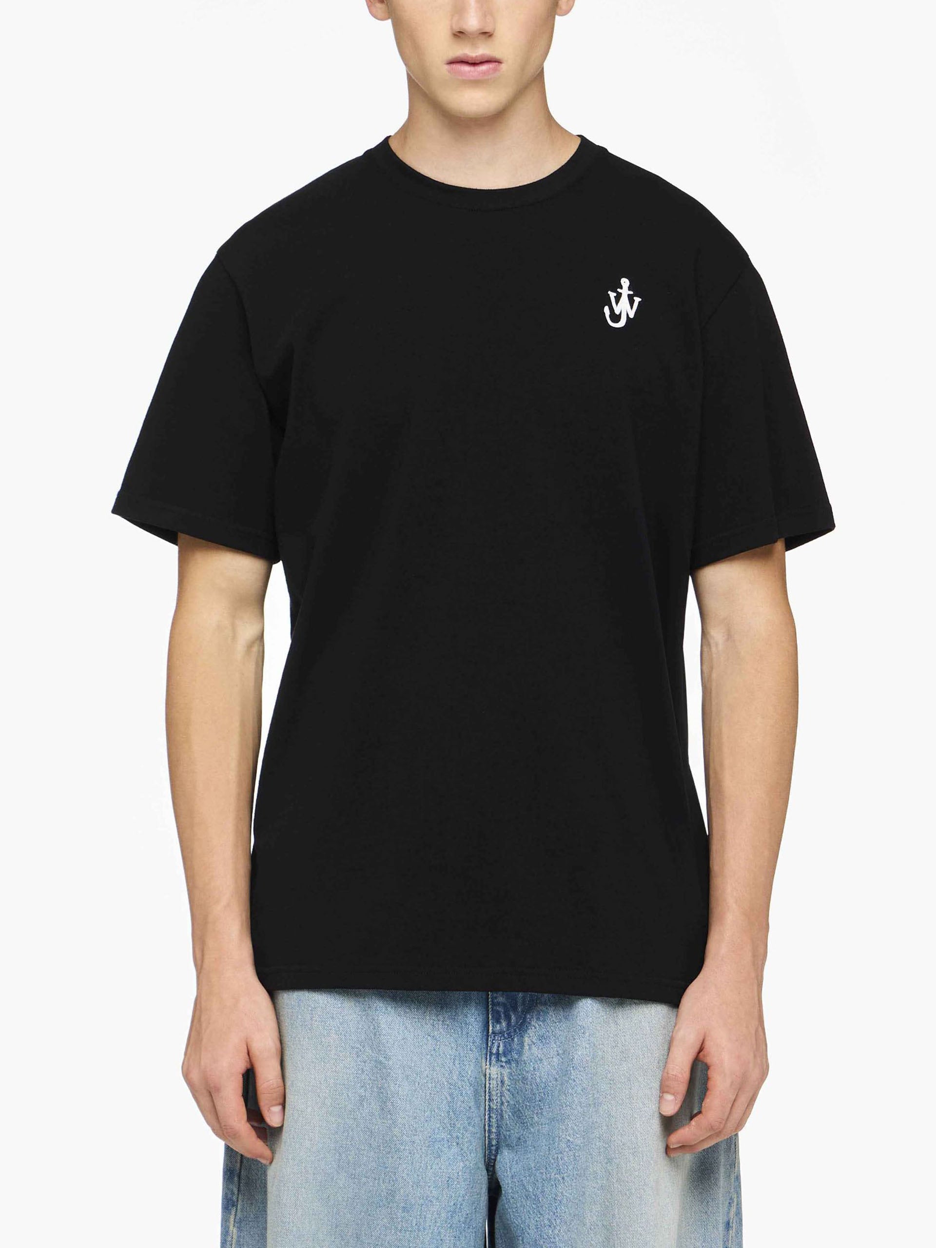 JW ANDERSON - T-shirt with anchor logo embroidery – NEW TAKE FIVE