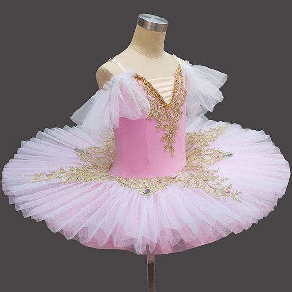 Newjoy / キッズ バレエ衣装 レオタード 発表会 クラシックチュチュ 白