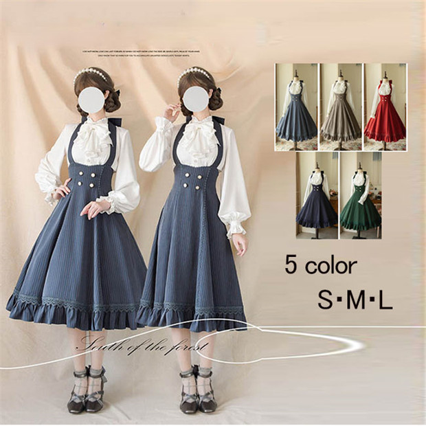 Newjoy / ロリータワンピース ホルターネック リボン 可愛い