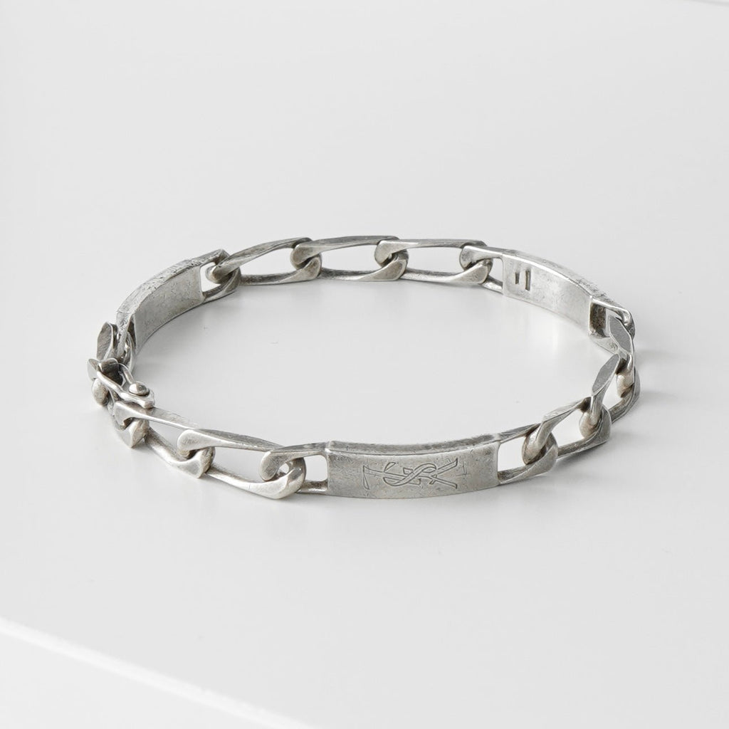 イヴ サンローラン YSLロゴ シルバー925 チェーン ブレスレット