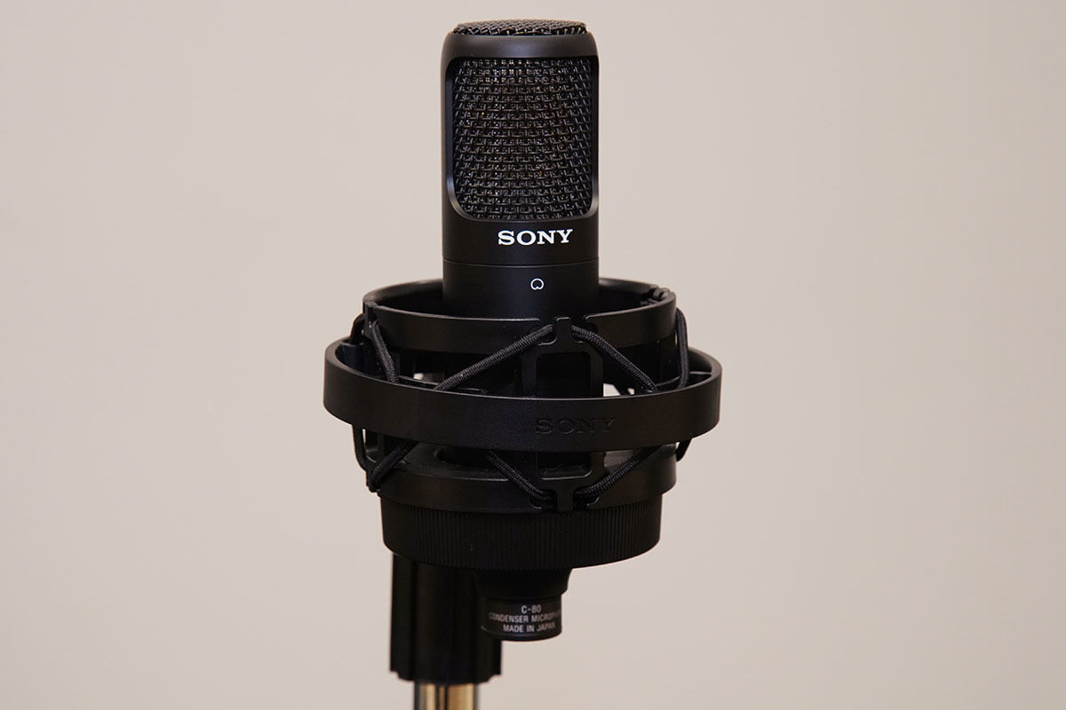 ソニー、ボーカル録音や実況動画収音にも適したコンデンサマイク「C-80