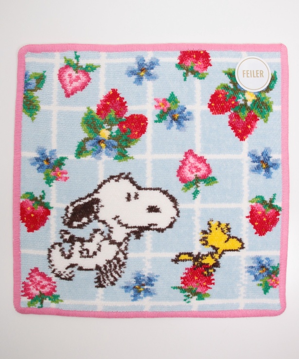 スヌーピーとイチゴ柄がかわいい「フェイラー」コレクションが神戸